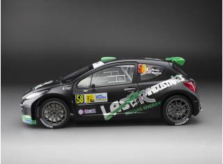 Peugeot 207 S2000 – #58 C.Breen /S.Marshall – Monza Rally Show 2013, matt black/green SunStar Metallmodell 1:18